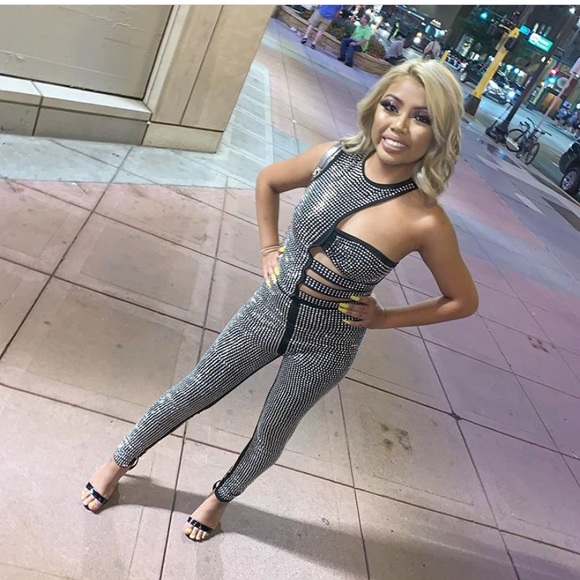 BEDAZZLED FLASHY JUMPSUIT - Picture 3 of 3